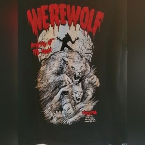 Killstar Werewolf Velvet Detail Tee Shirt